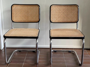 6 x Original THONET Freischwinger S 32 V  Wiener Geflecht  Schwarz (THONET 89)