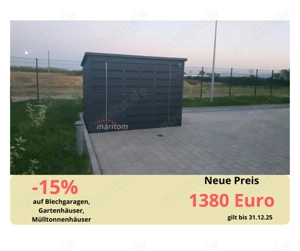 Blechgarage Müllhaus Gehäuse für Mülltonnen Mülltonnenüberdachung
