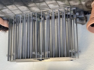 Zaunfelder aus geschliffenem Edelstahl