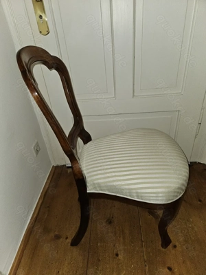 Antik! Stabiler, massiver Barock Stuhl, gepolstert, um 1880, restauriert! TOP! Bild 7