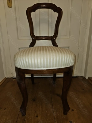 Antik! Stabiler, massiver Biedermeier Stuhl, gepolstert, um 1880, restauriert! TOP!