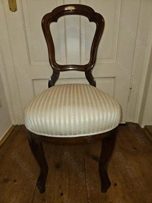Antik! Stabiler, massiver Barock Stuhl, gepolstert, um 1880, restauriert! TOP! Bild 8