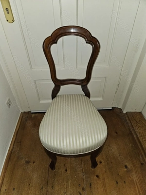 Antik! Stabiler, massiver Barock Stuhl, gepolstert, um 1880, restauriert! TOP! Bild 6