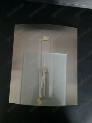 Wanduhr Edelstahl für Büro Office, Wohnzimmer modern ca. 27cm hoc