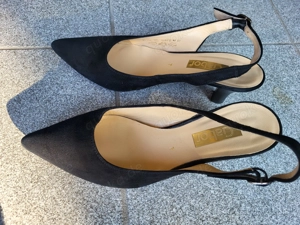Schwarzer offener Pumps  Sandale von Gabor, Größe 7 - image 2