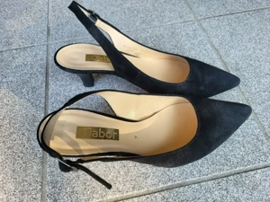 Schwarzer offener Pumps  Sandale von Gabor, Größe 7 - image 5