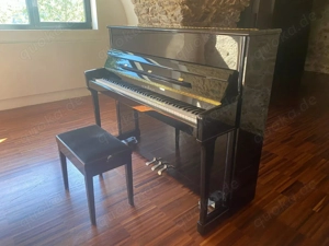 Klavier Schimmel 120 cm hoch, schwarz-hochglanz, gebraucht 1. Hand Bild 4