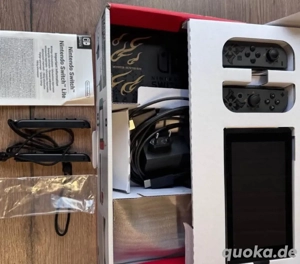 Nintendo Switch Monster Hunter Rise Edition 32GB Handheld Spielekonsole GrauGold