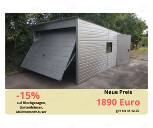 Blechgarage Premium Autogarage Einzelgarage Lagerraum