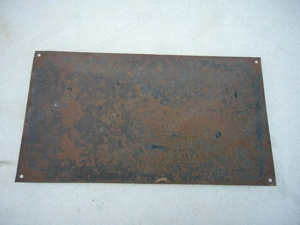 Königsbronner Bier, Brauerei Rössle, Emailschild Antik