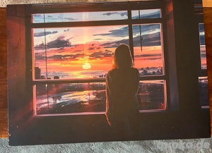 bild aus metall sonnenuntergang NP 49,-