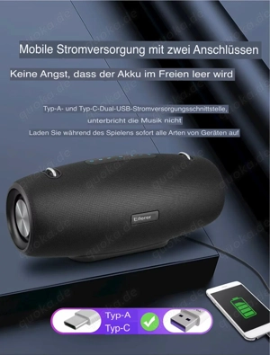 Power-Bass Bluetooth Lautsprecher   NEU! 60W, 7.200 mAh, IPX65