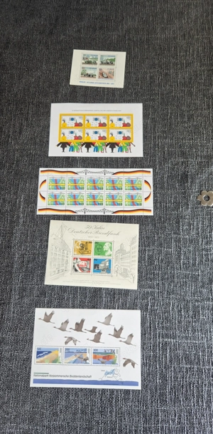 Verschiedene Briefmarken Block 