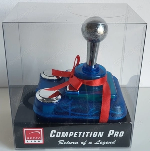 Speedlink Competition Pro Extra USB Joystick, Blau-Silber - NEU!