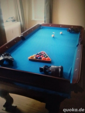 Billardtisch   Professionelle Qualität. Hartholz. Schieferplatte.