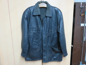 Herren Lederjacke gefüttert gr. 54 schwarz 
