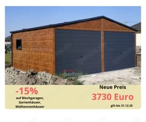 Blechgarage Autogarage Premium Fertiggarage Aufbau Gratis