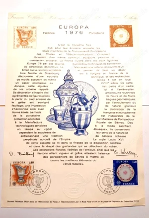 Philatelistisches Dokument 11-76 1. Tag 1976 Europa Steingut Porzellan