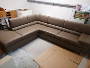 Ledersofa *hochwertig, 300x240