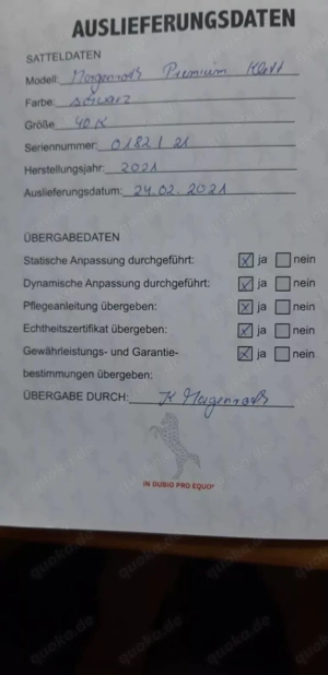 Dressursattel Morgenroth Premium 17,5 - Luxus nach Maß