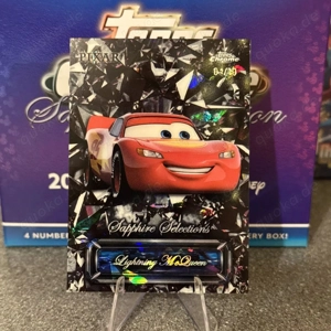 Lightning McQueen - Sapphire Selections 10 Black Topps Chrome Sapphire Edition