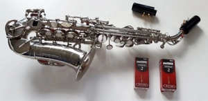 Saxophon Sopran, gebogen silber Selman Sernr. 885935 Bild 3
