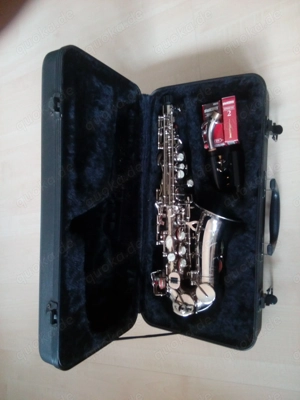 Saxophon Sopran, gebogen silber Selman Sernr. 885935 Bild 7