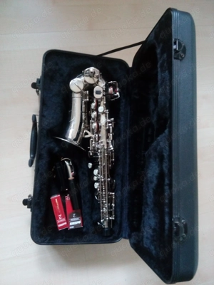 Saxophon Sopran, gebogen silber Selman Sernr. 885935 Bild 6