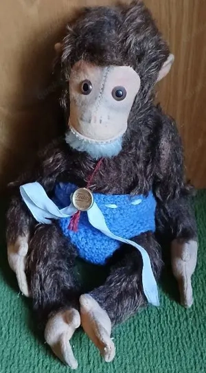 Plüschtier/ Plüschaffe/ Schimpanse Hermann Teddy
