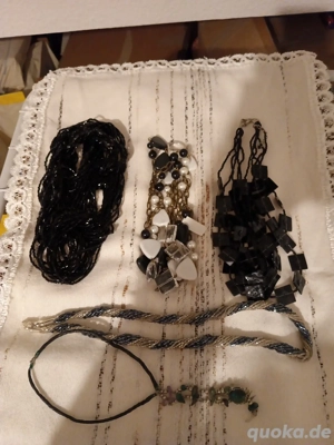 modeschmuck Set 5 lange ketten 