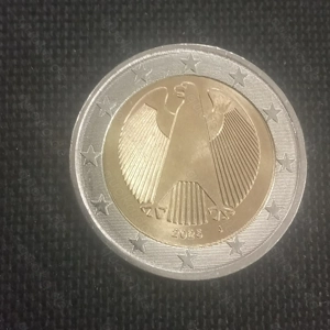 2 euro 2025 j Deutschland Adler nue Gedtanzt 