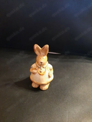 Osterhasen Figur Hase Keramik 10cm hoch