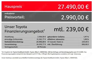 Toyota Yaris - 1,5 l. 116 Teamplayer *1,99%*+ Comf + Safety
