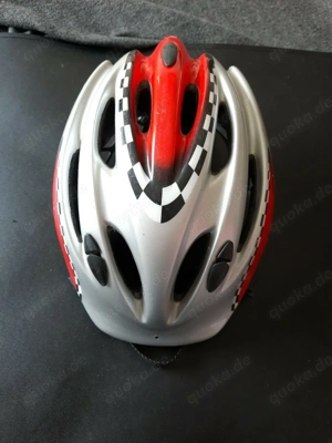 Fahrradschutzhelm XS rot grau