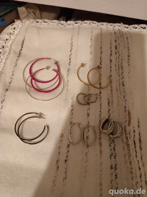 modeschmuck Set 6 Ohrringe 