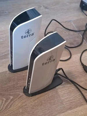 2x Terra Dockingstation 731 LAN HDMI DVI weiß Dual Display Monitor,STÜCK-29 