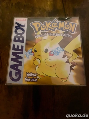 Pokémon Gelb Gameboy Nur Box Original Top Zustand PAL UKV