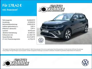 Volkswagen T-Cross 1.0 TSI DSG Style RFK+SIDE.ASSIST+APP.CONNECT