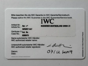 IWC Portugieser Chronograph IW371447  Komplett inkl. Original Box & Papieren Bild 2
