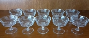10 Bleikristall Likörgläser (Vintage), makellos 