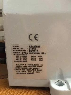 Epson Roboter Arm mit 46 Achs Industrieroboter SCARA, 4x RC180 Steuerung, Kabel