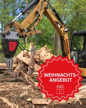 Weihnachtsangebot Black Splitter Kegelspalter Baggerspalter