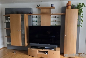 Schrankwand Buche Vorderfront massiv