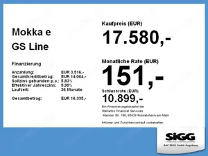Opel Mokka-E Mokka e GS Line LED Matrix Licht Bild 4