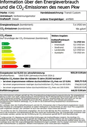 Ford Transit Custom 320 L1 Trend FWD, AHK ,LED-Scheinwerfer,GJR, 1,99% Bild 2