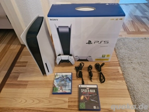 Sony PS5 Disk Konsole mit controller und 2 spiel + OVP 