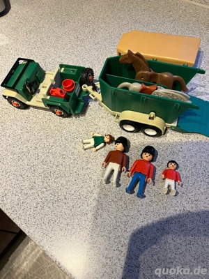 Playmobil Jeep mit Pferdeanhänger Bild 3