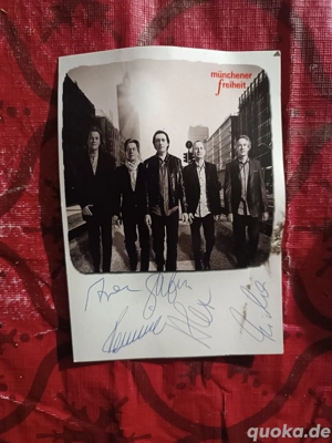Autogrammkarte Postkarte "Münchener Freiheit - eigene wege *album" unbenutzt Musikband 