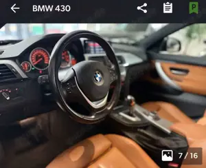 BMW 430 430 d xDrive Sport Line Neue Inspektion Festpreis Bild 3