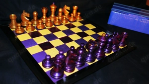 Edel Schach Knubble Schachspiel Schachfiguren + Schachbrett + Box Chess Einmalig 